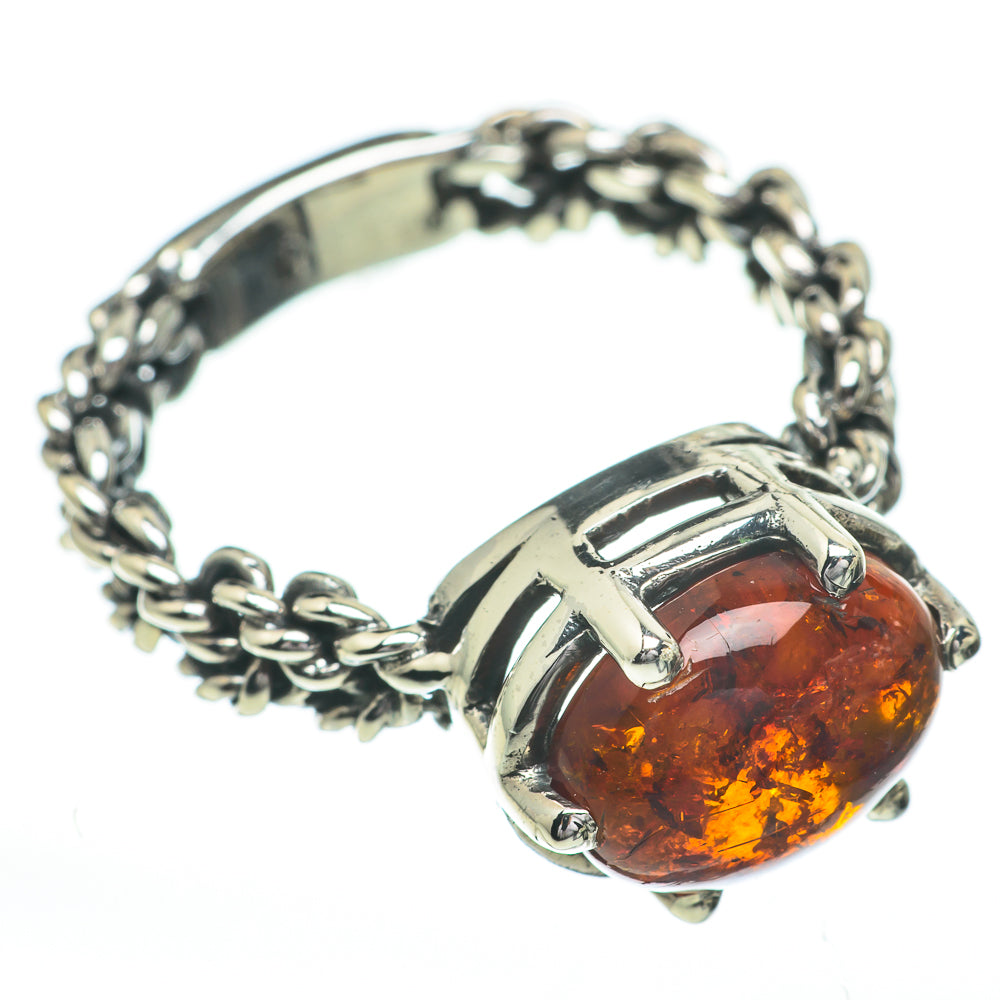 Baltic Amber Rings handcrafted by Ana Silver Co - RING60825