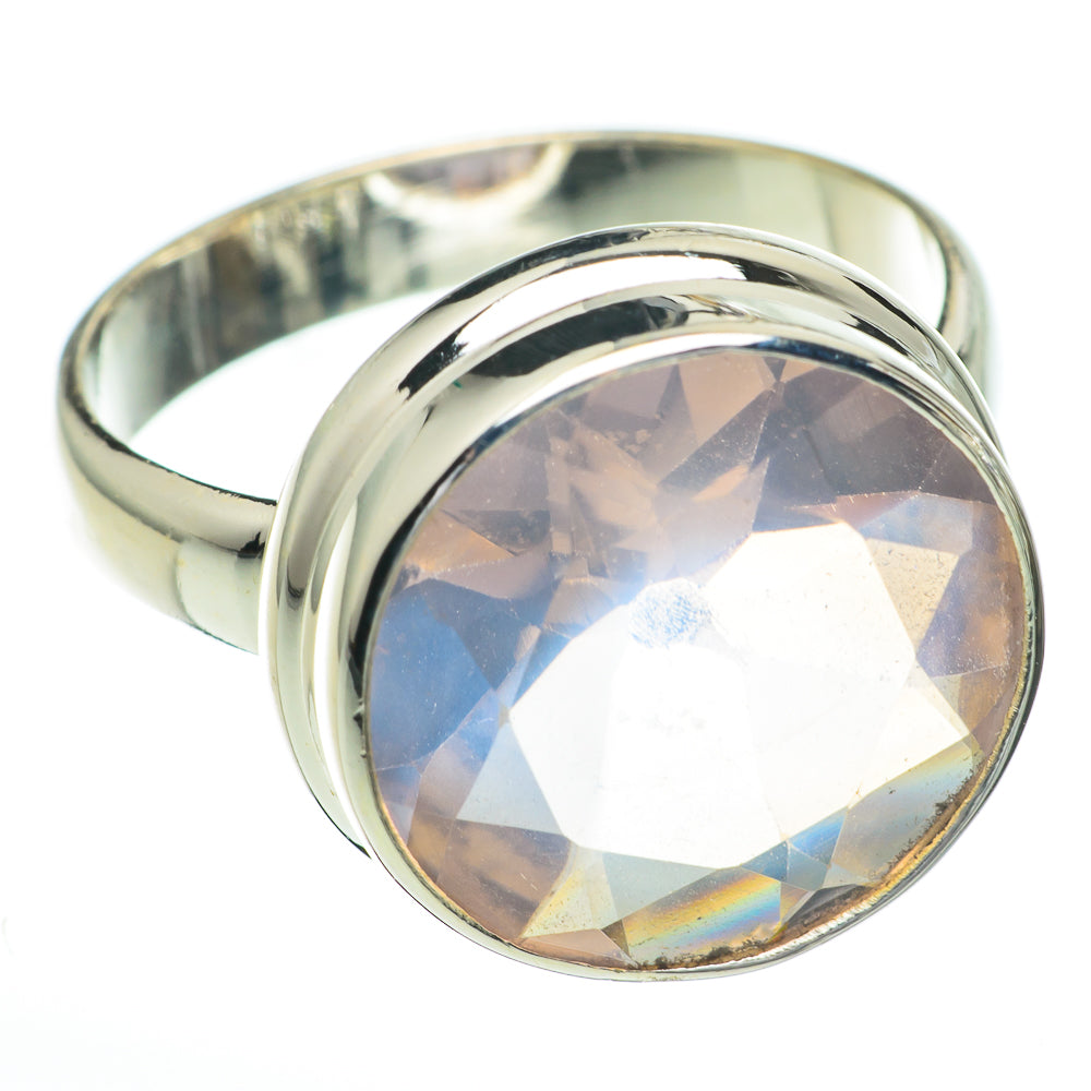 Rose Quartz Rings handcrafted by Ana Silver Co - RING60827
