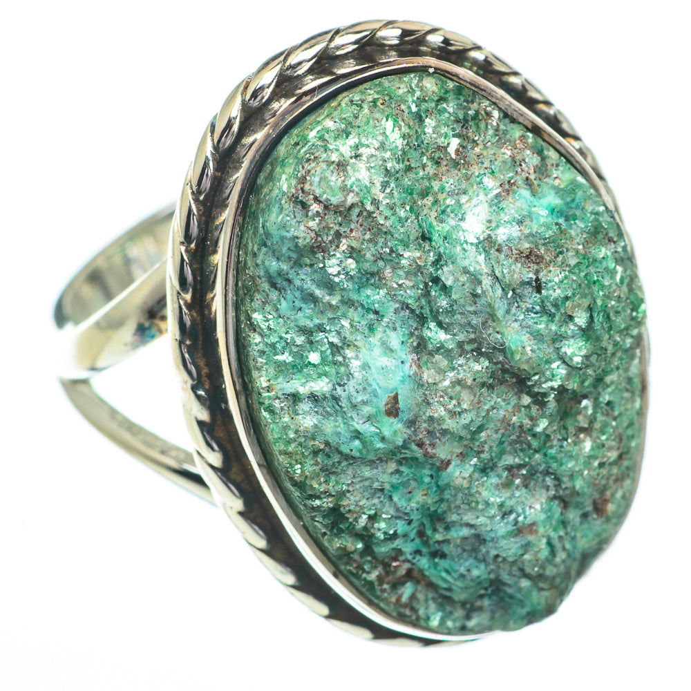 Green Fuchsite Rings handcrafted by Ana Silver Co - RING60847