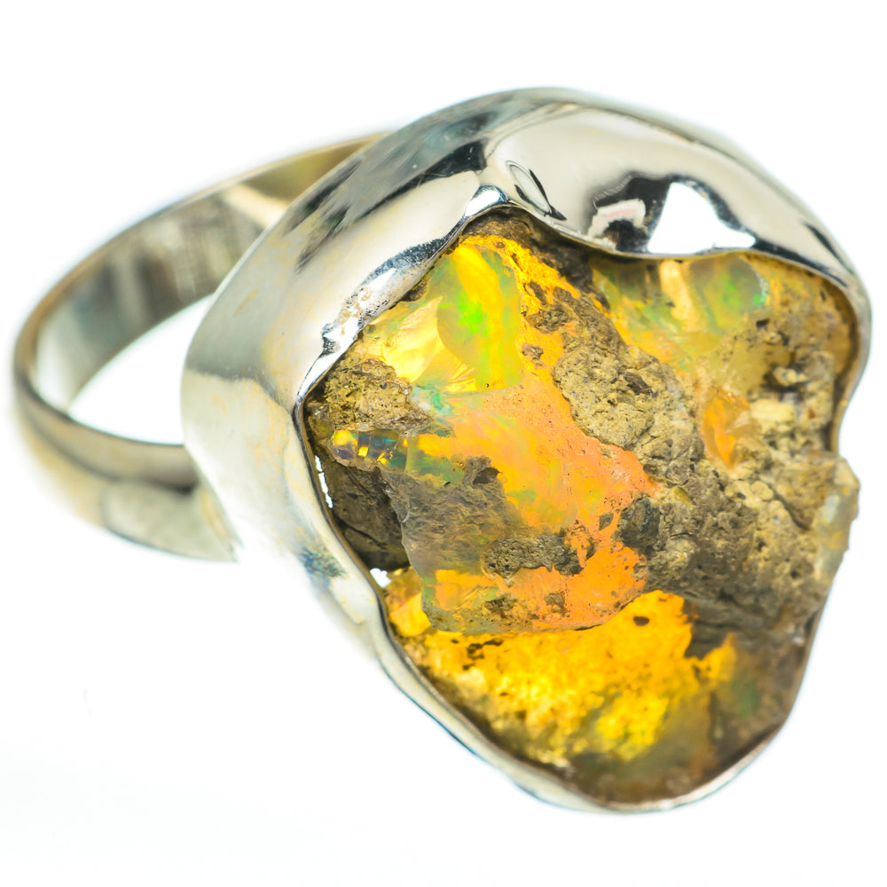 Ethiopian Opal Rings handcrafted by Ana Silver Co - RING60862