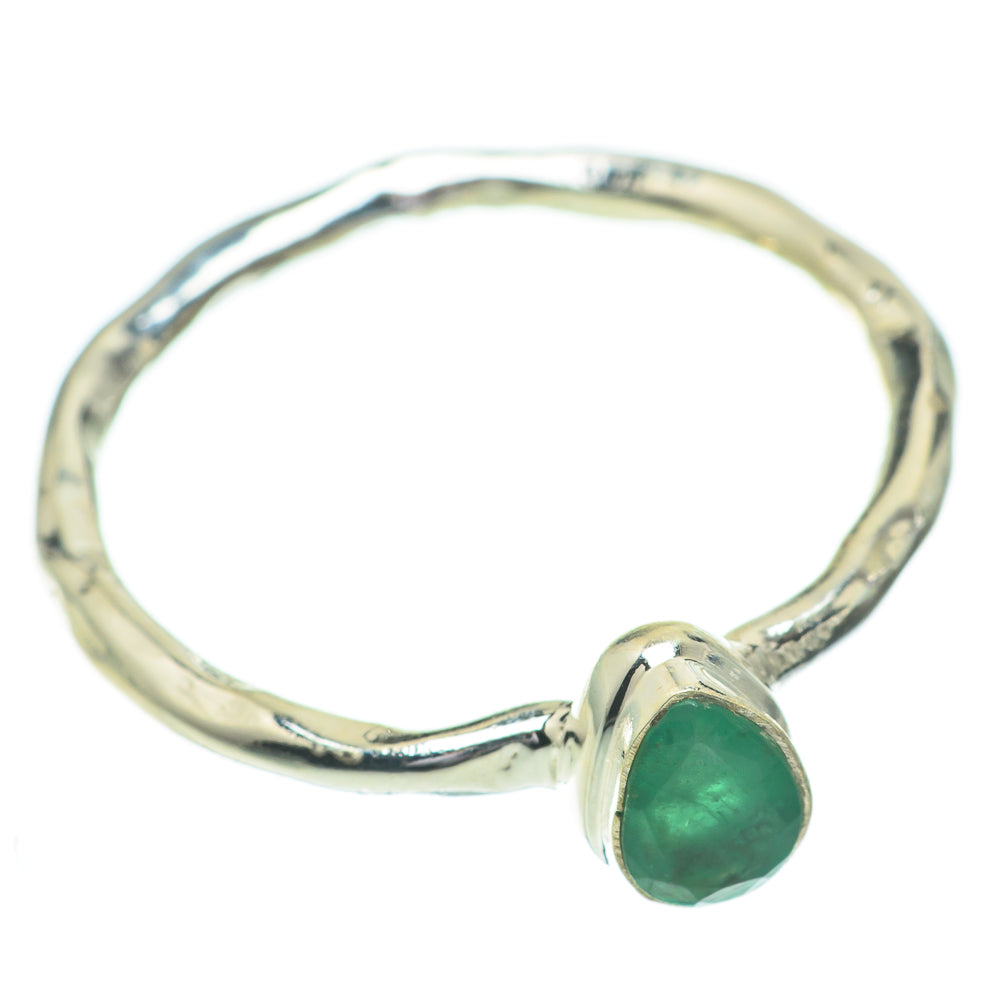 Zambian Emerald Rings handcrafted by Ana Silver Co - RING60947