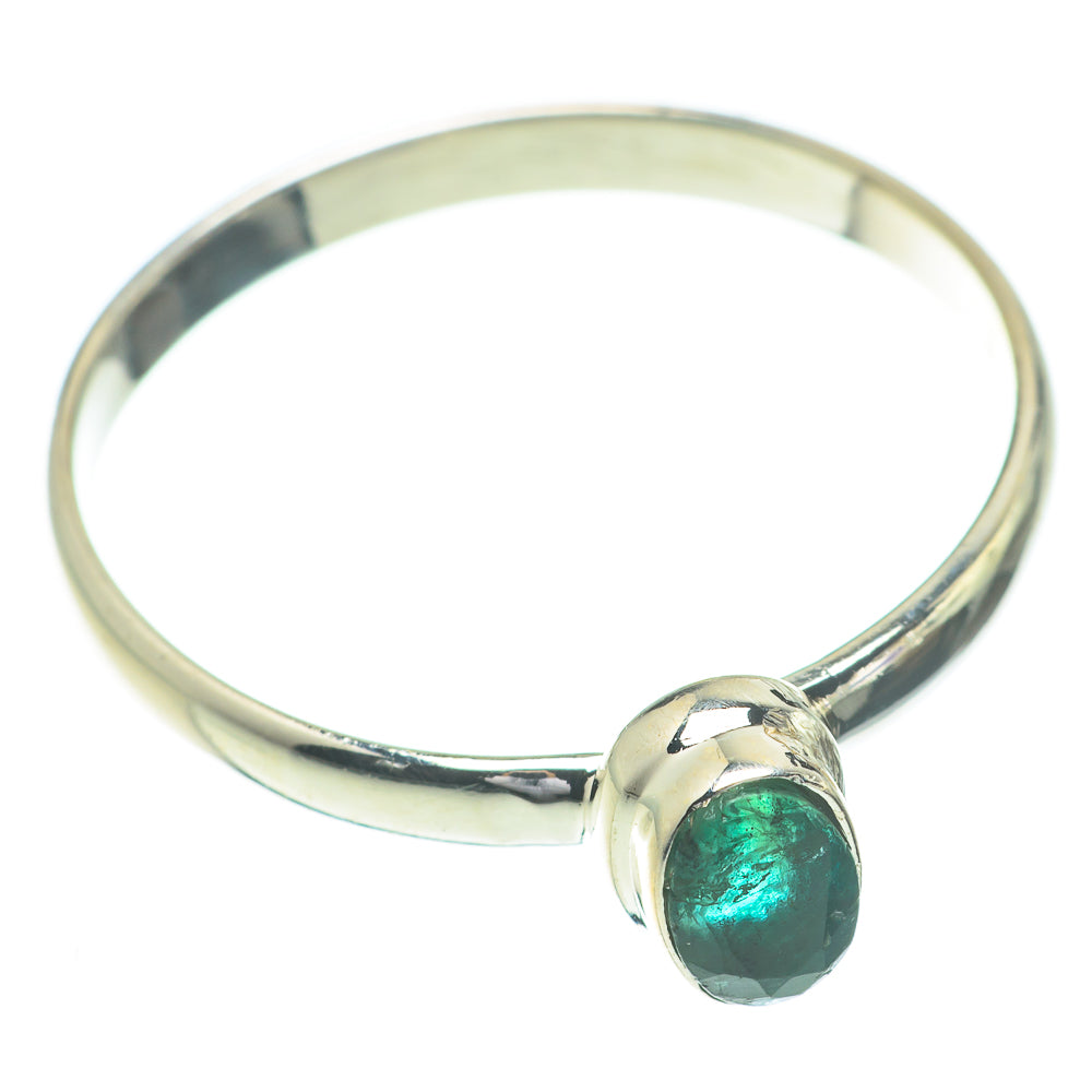 Zambian Emerald Rings handcrafted by Ana Silver Co - RING61044