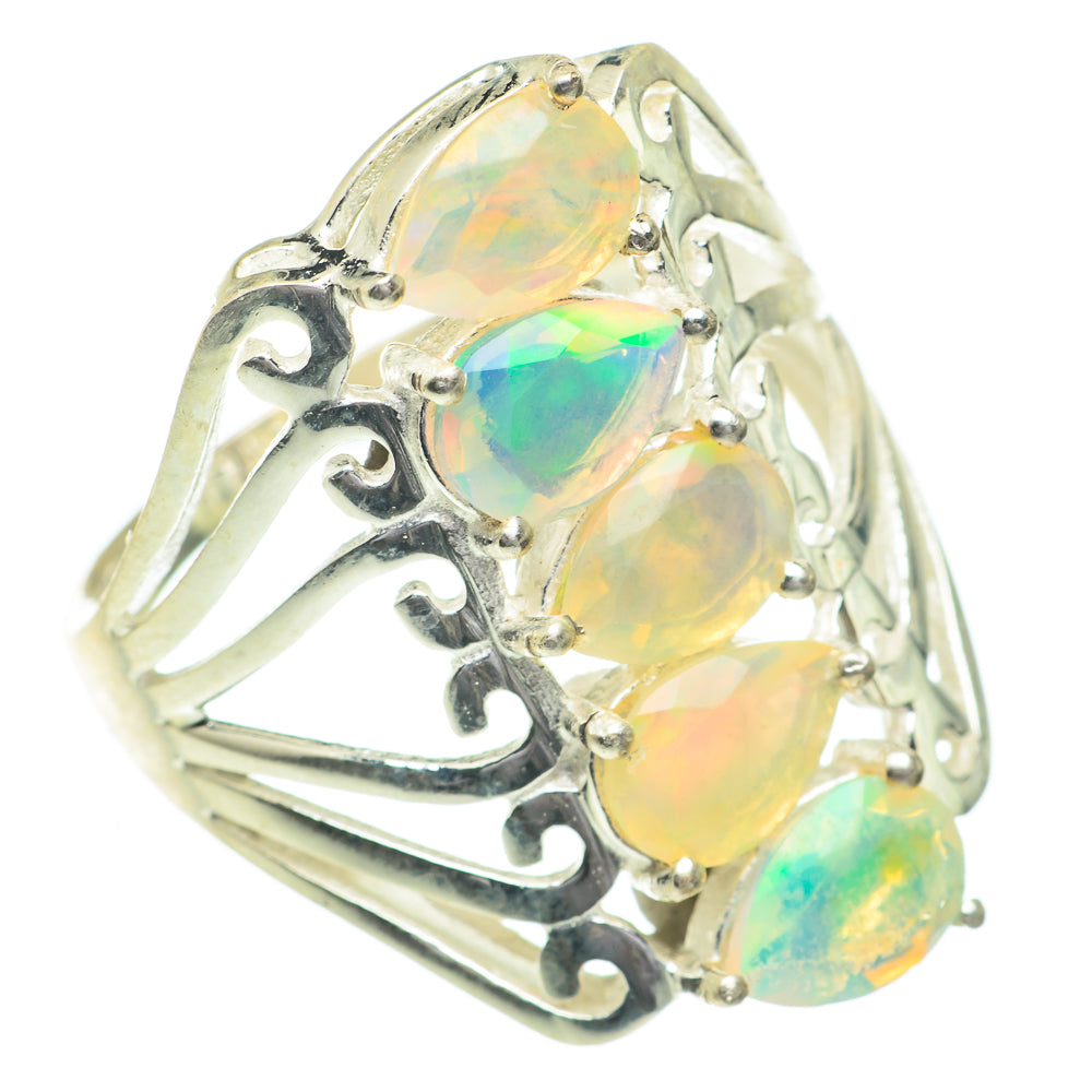 Ethiopian Opal Rings handcrafted by Ana Silver Co - RING61060