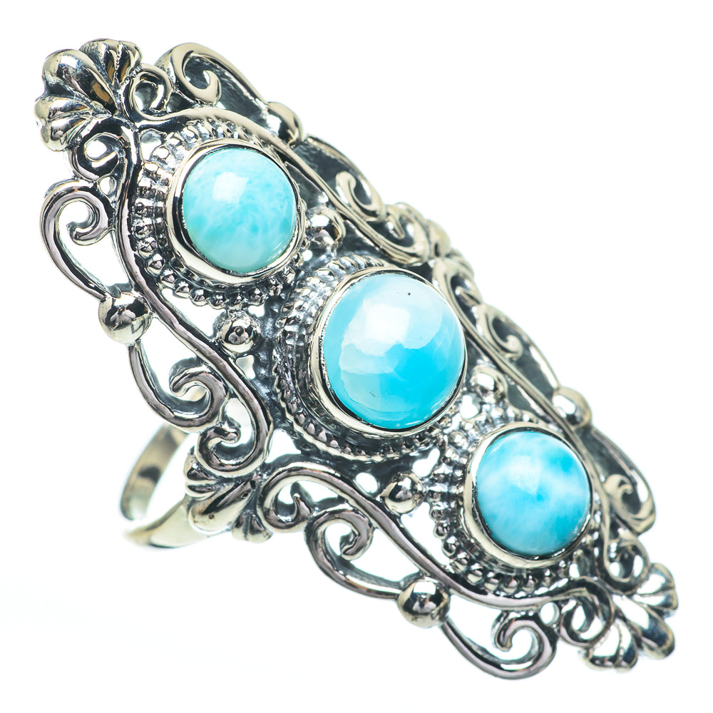 Larimar Rings handcrafted by Ana Silver Co - RING61100