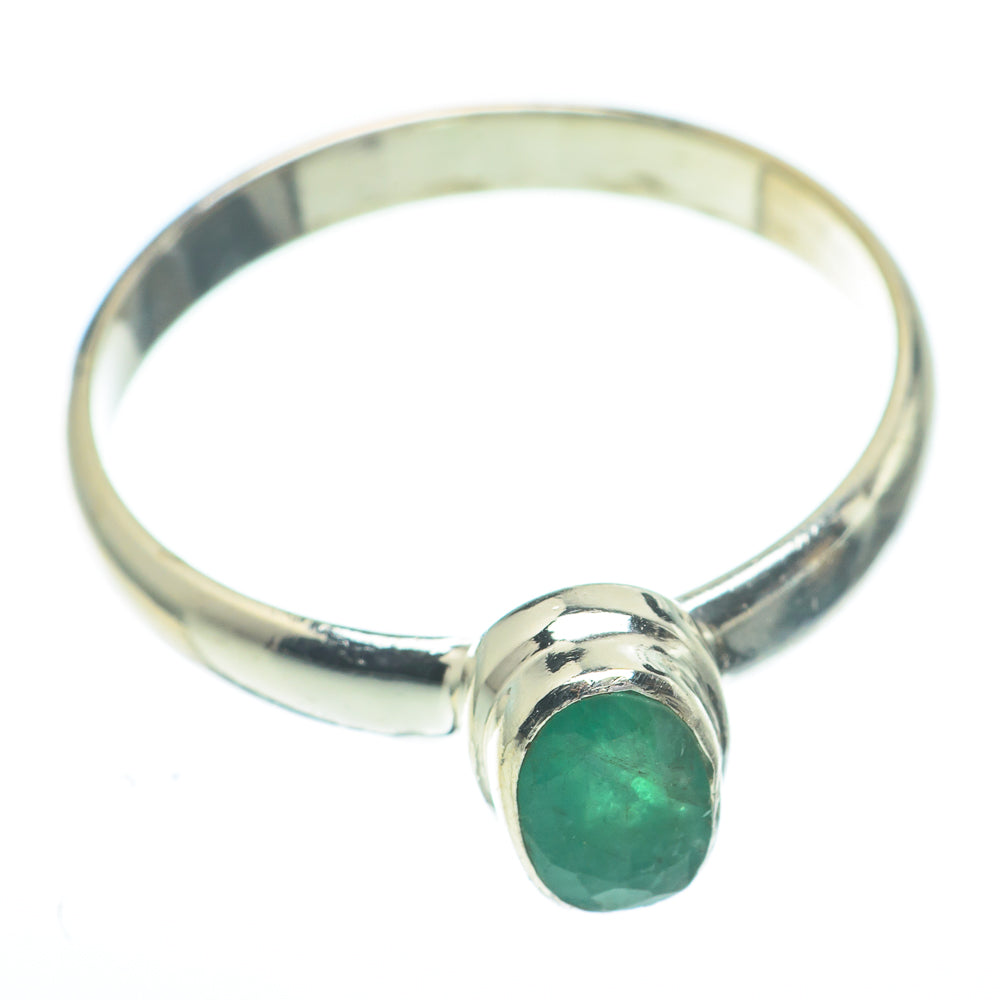 Zambian Emerald Rings handcrafted by Ana Silver Co - RING61145