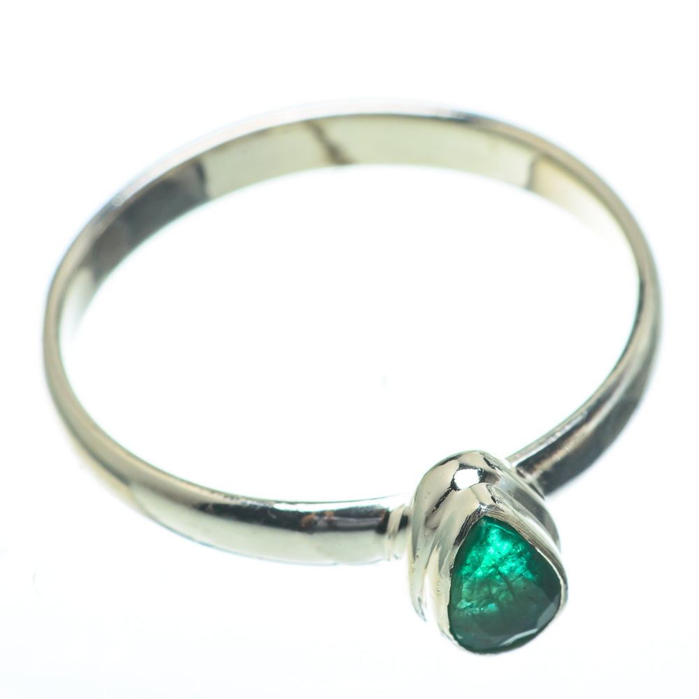 Zambian Emerald Rings handcrafted by Ana Silver Co - RING61152