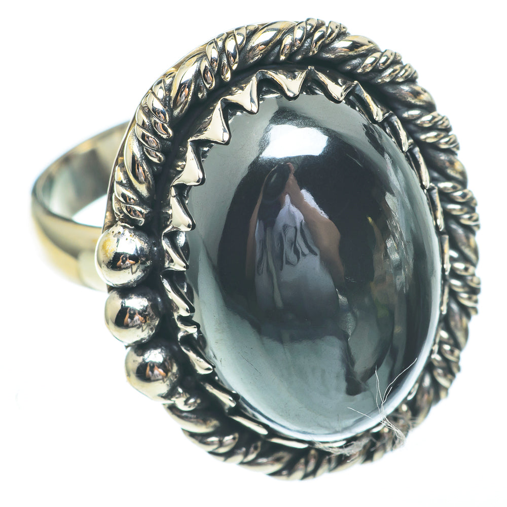 Hematite Rings handcrafted by Ana Silver Co - RING61223