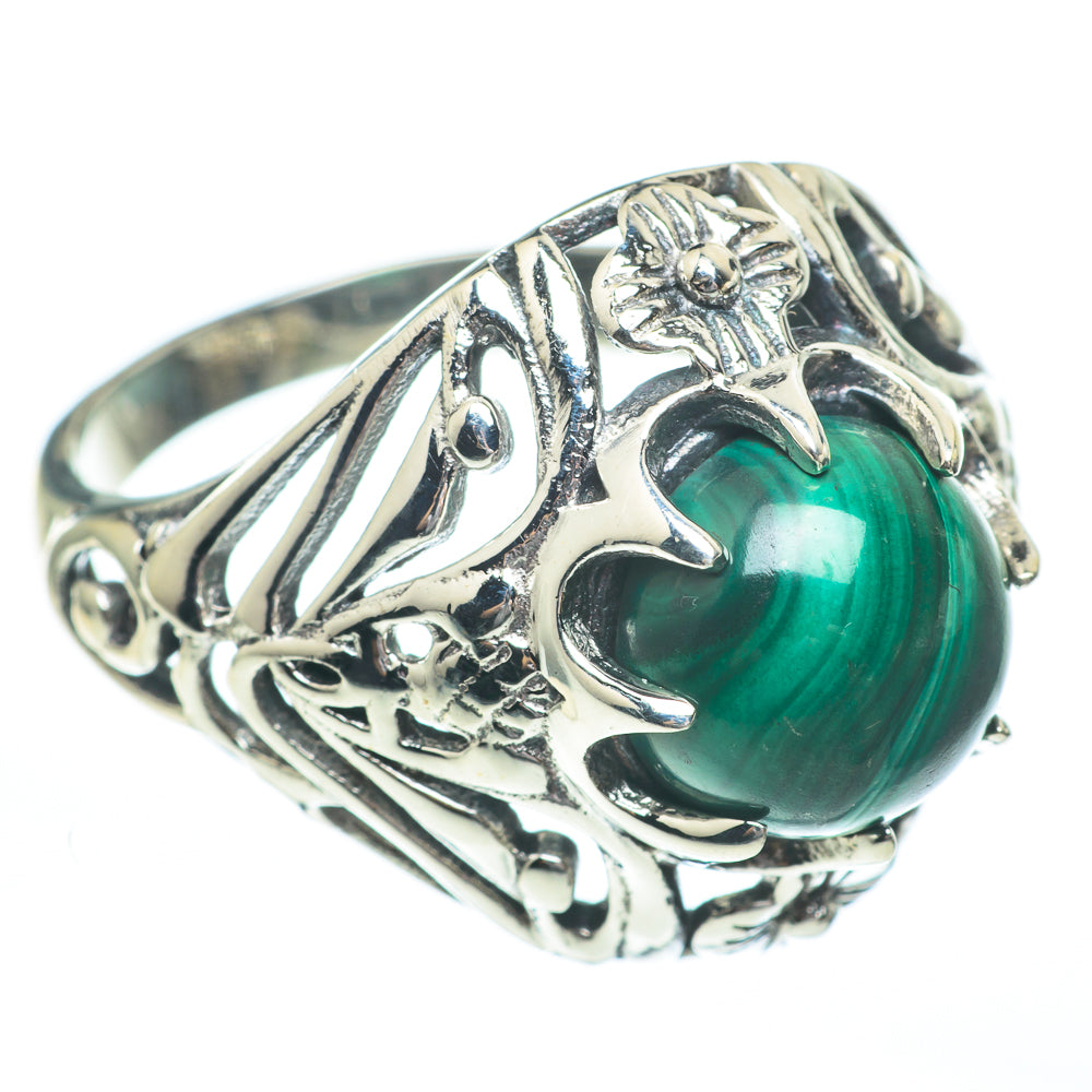 Malachite Rings handcrafted by Ana Silver Co - RING61228