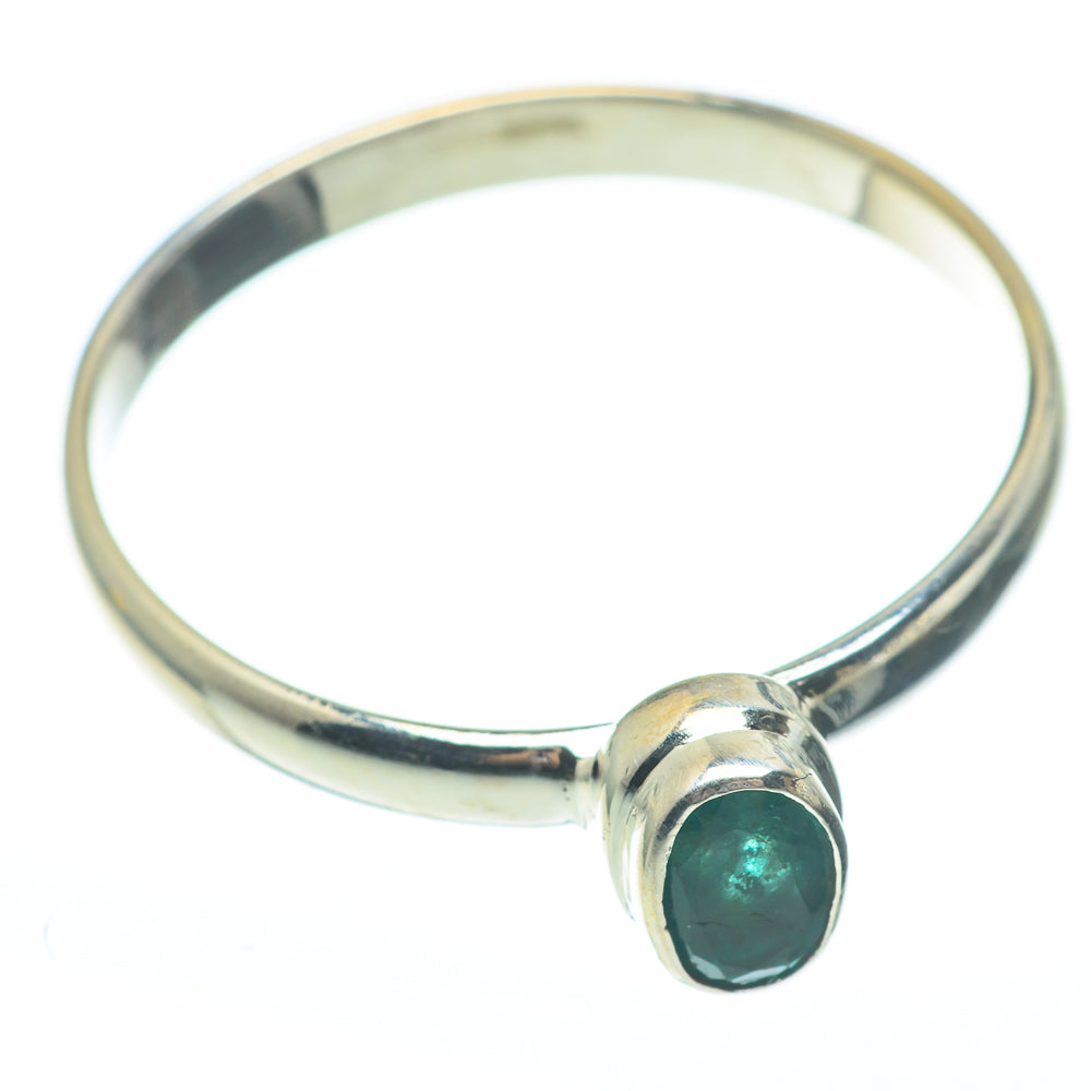 Zambian Emerald Rings handcrafted by Ana Silver Co - RING61229