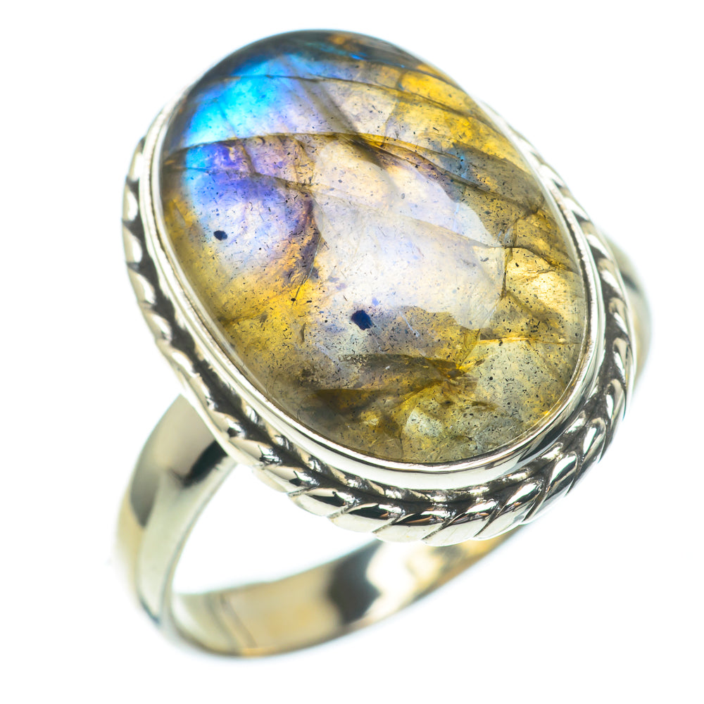 Labradorite Rings handcrafted by Ana Silver Co - RING61247