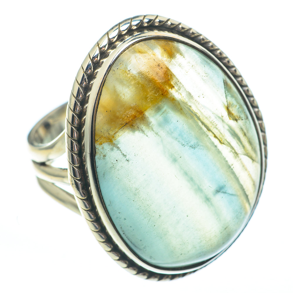 Blue Fluorite Rings handcrafted by Ana Silver Co - RING61282