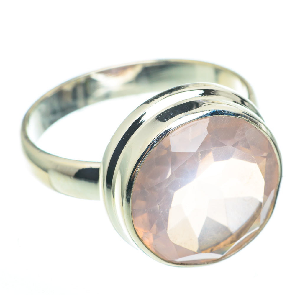 Rose Quartz Rings handcrafted by Ana Silver Co - RING61338