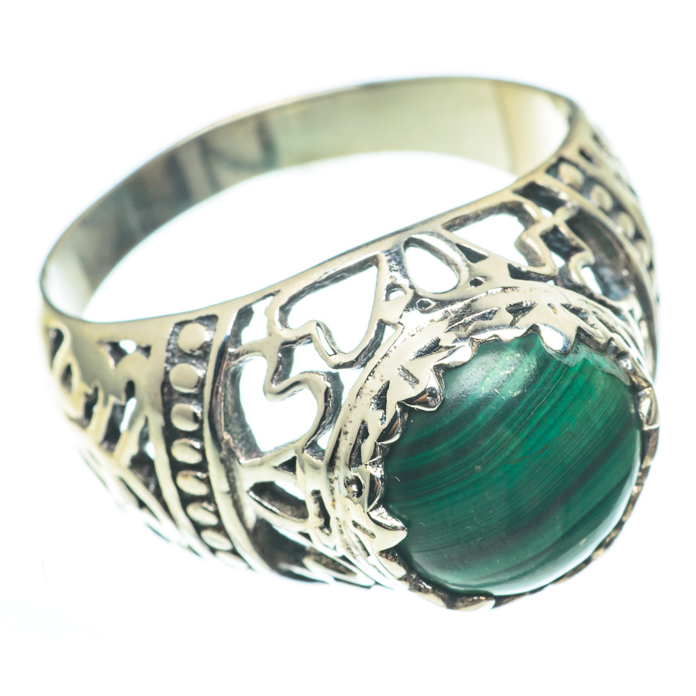 Malachite Rings handcrafted by Ana Silver Co - RING61381