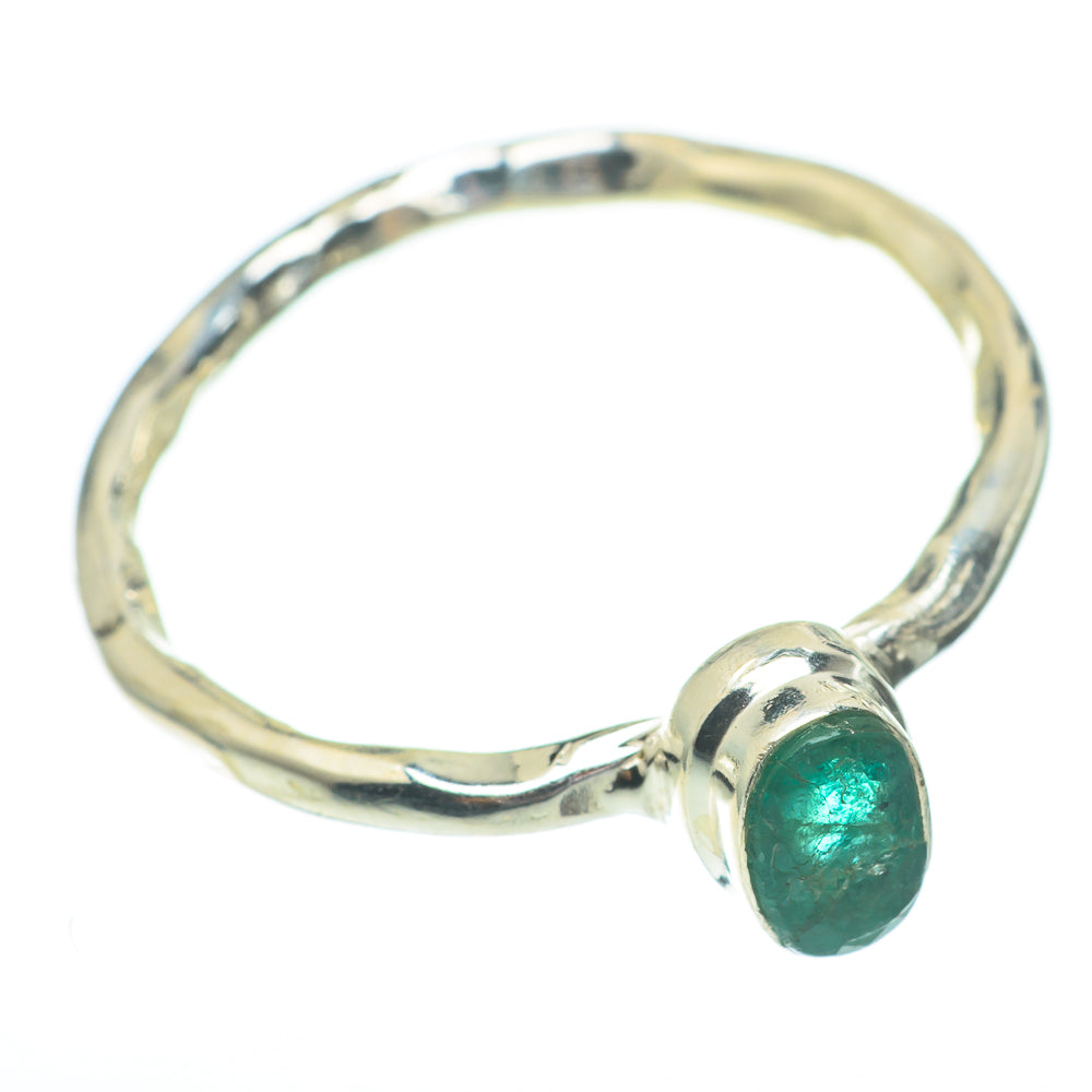 Zambian Emerald Rings handcrafted by Ana Silver Co - RING61382