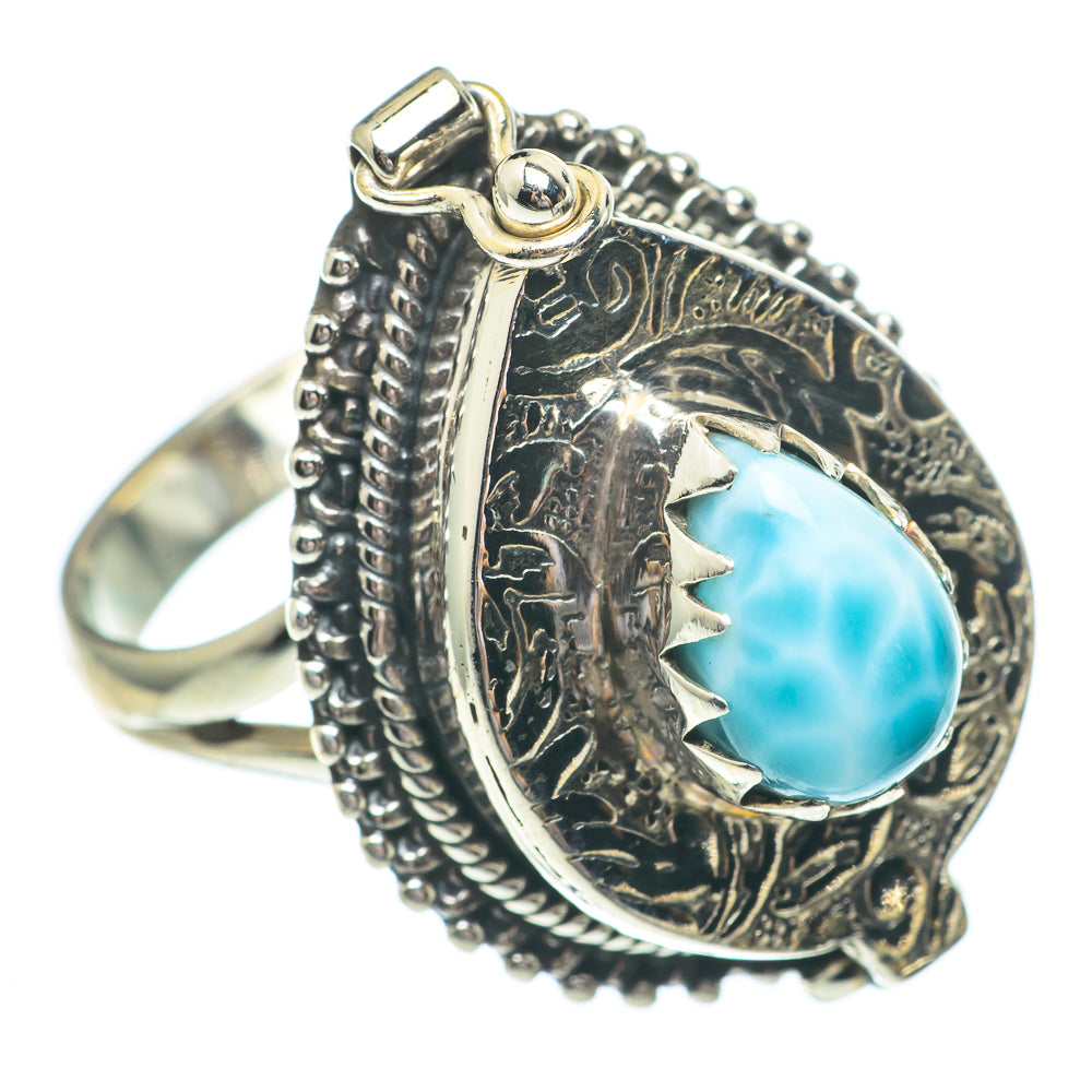 Larimar Rings handcrafted by Ana Silver Co - RING61425