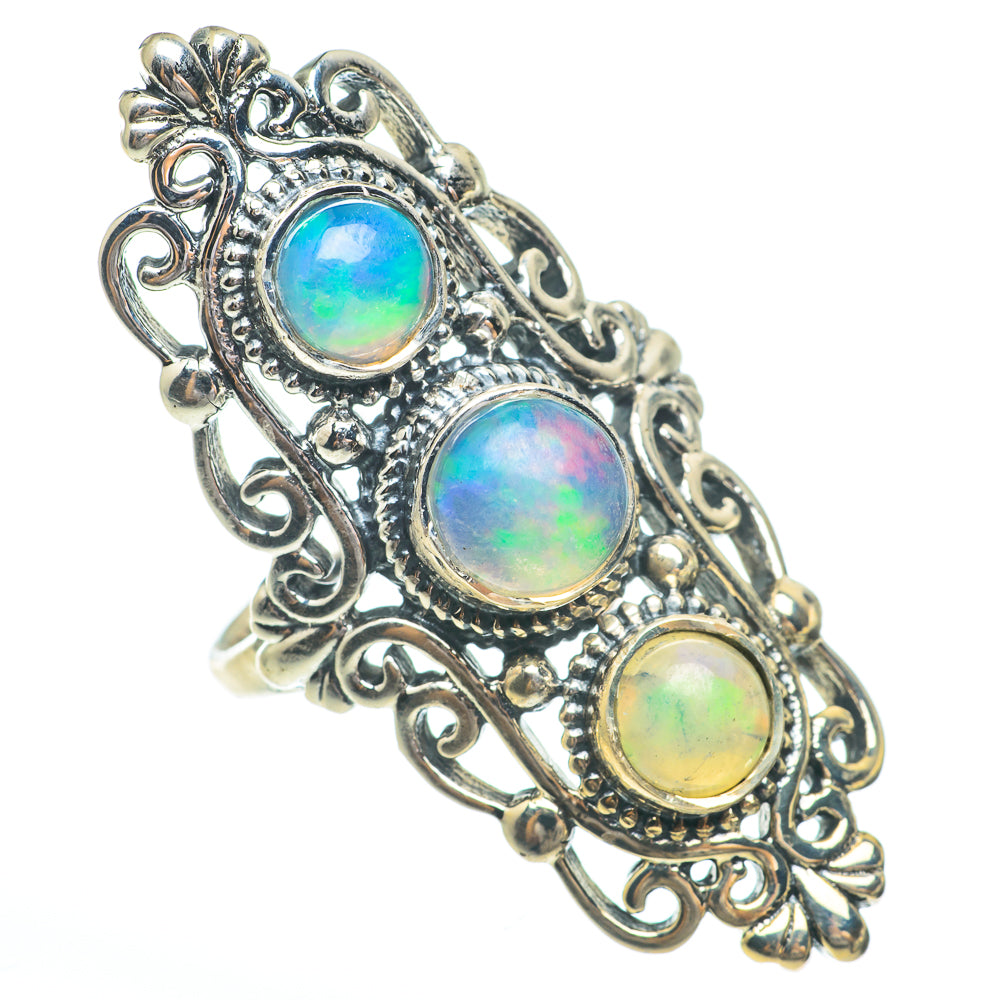 Ethiopian Opal Rings handcrafted by Ana Silver Co - RING61470
