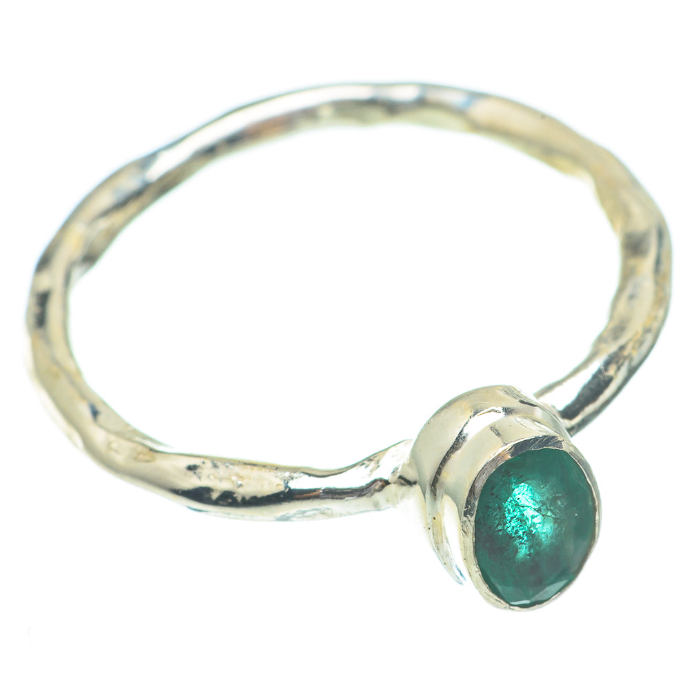 Zambian Emerald Rings handcrafted by Ana Silver Co - RING61480