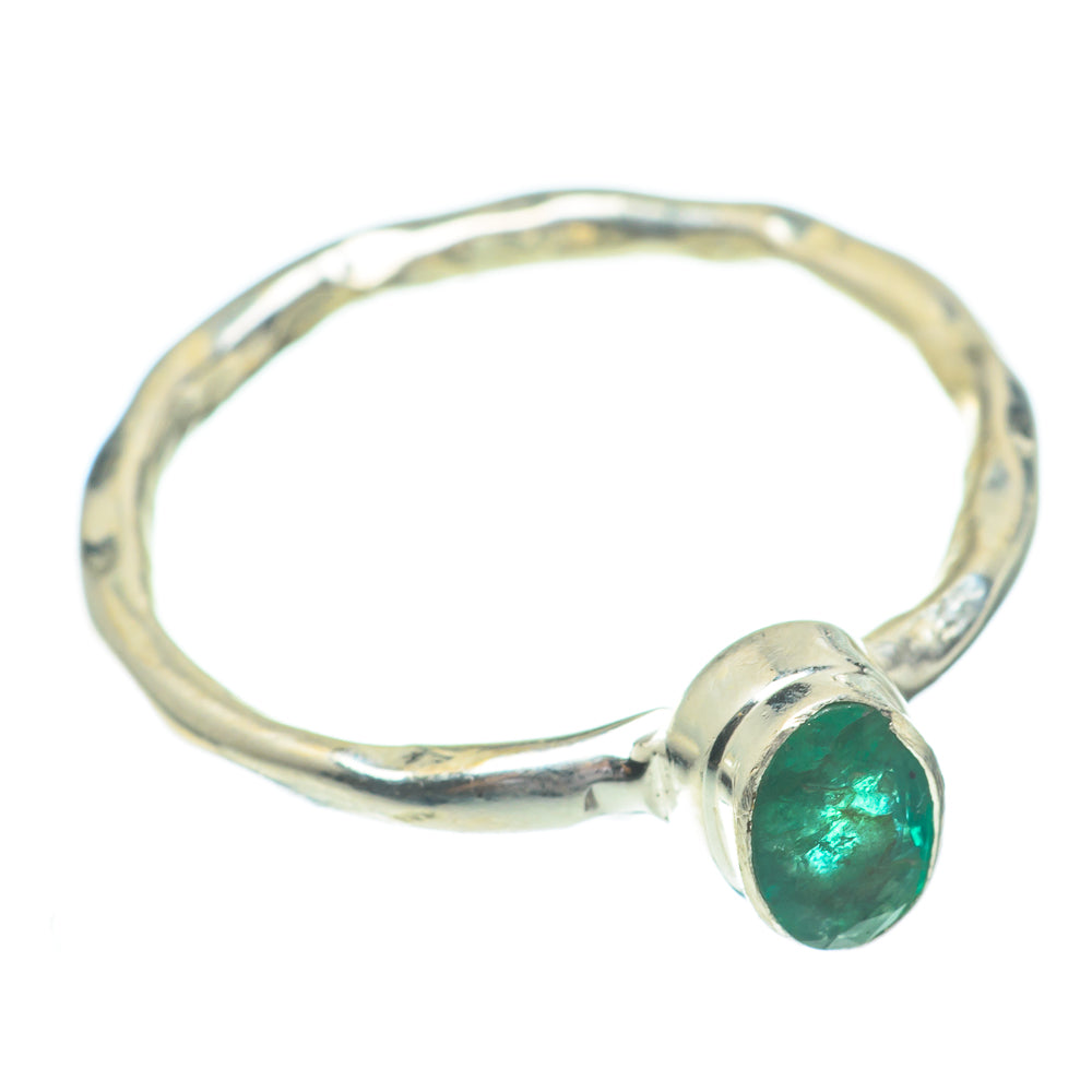 Zambian Emerald Rings handcrafted by Ana Silver Co - RING61497