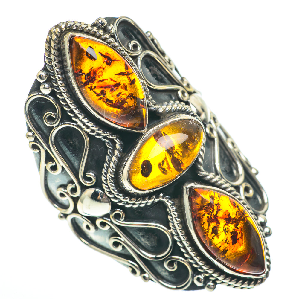 Baltic Amber Rings handcrafted by Ana Silver Co - RING61498