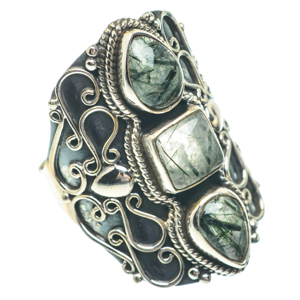 Tourmalinated Quartz Rings handcrafted by Ana Silver Co - RING61500