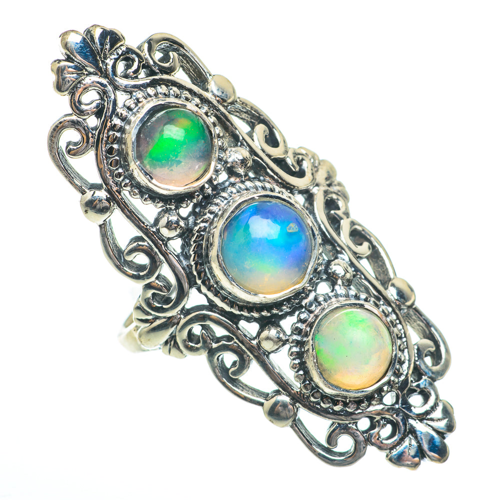 Ethiopian Opal Rings handcrafted by Ana Silver Co - RING61502