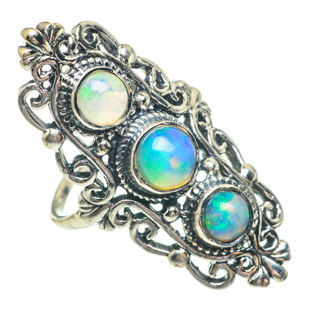 Ethiopian Opal Rings handcrafted by Ana Silver Co - RING61510