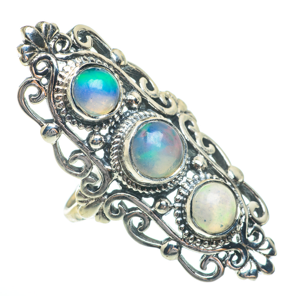 Ethiopian Opal Rings handcrafted by Ana Silver Co - RING61515