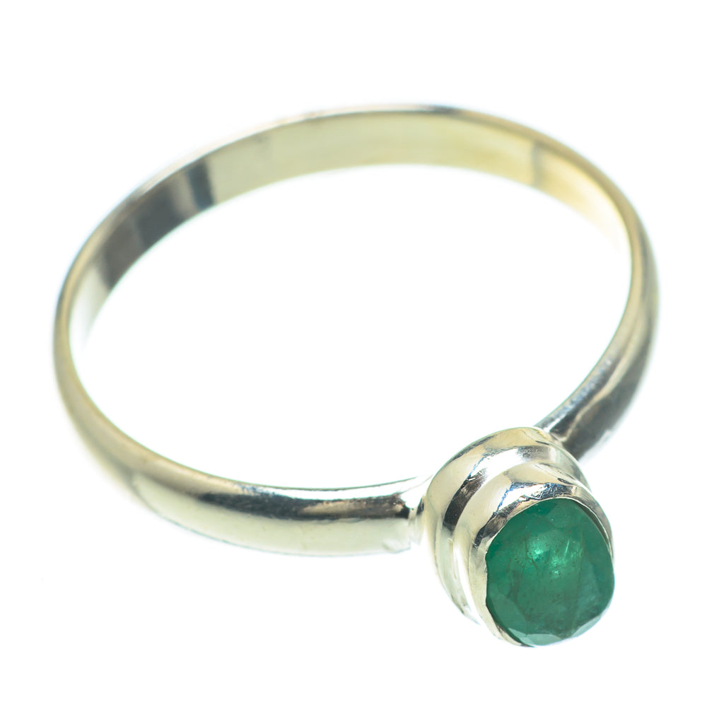Zambian Emerald Rings handcrafted by Ana Silver Co - RING61583