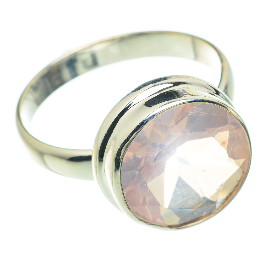 Rose Quartz Rings handcrafted by Ana Silver Co - RING61589