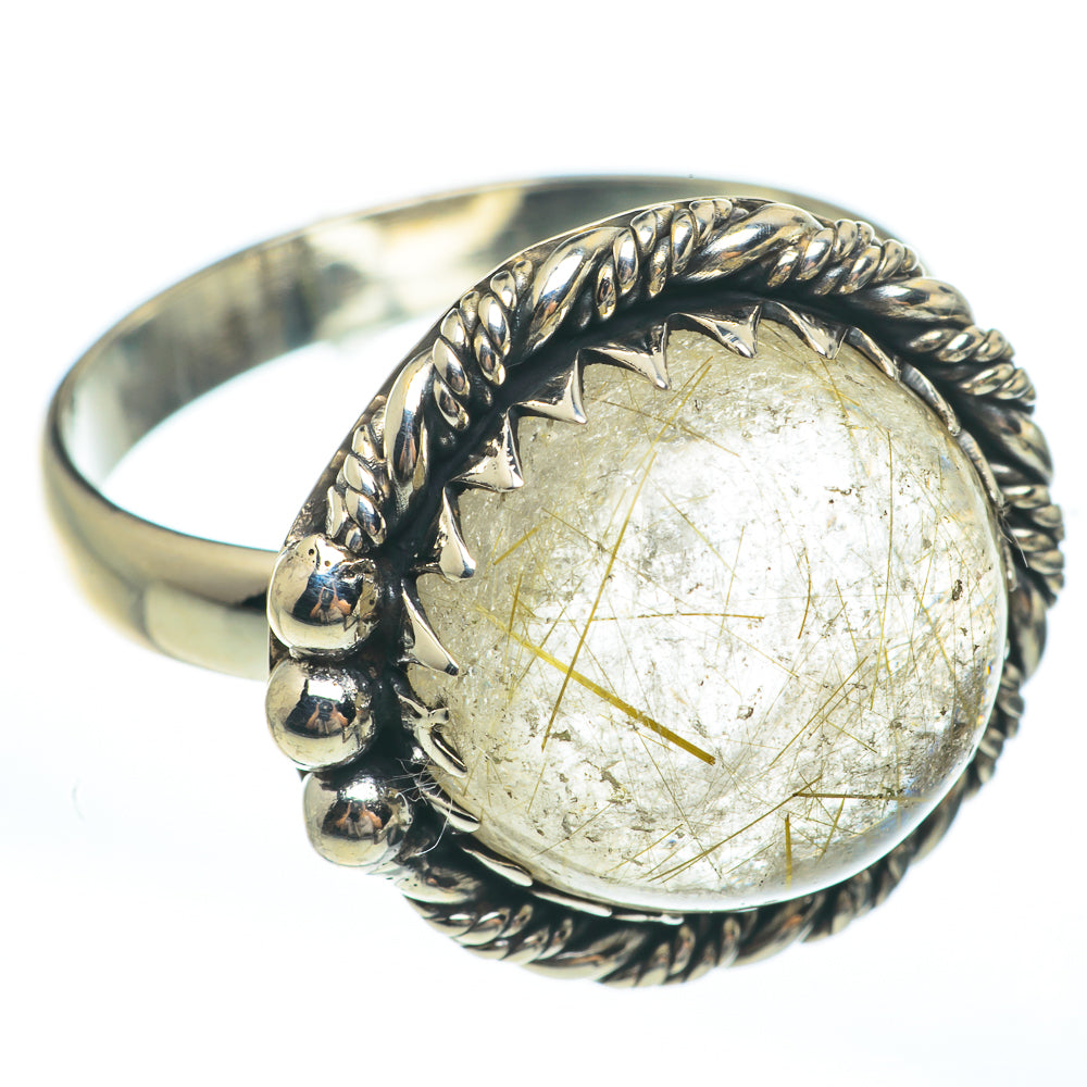 Rutilated Quartz Rings handcrafted by Ana Silver Co - RING61646