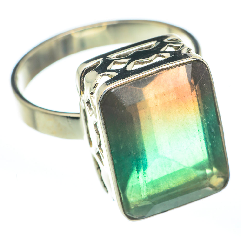 Green Fluorite Rings handcrafted by Ana Silver Co - RING61652