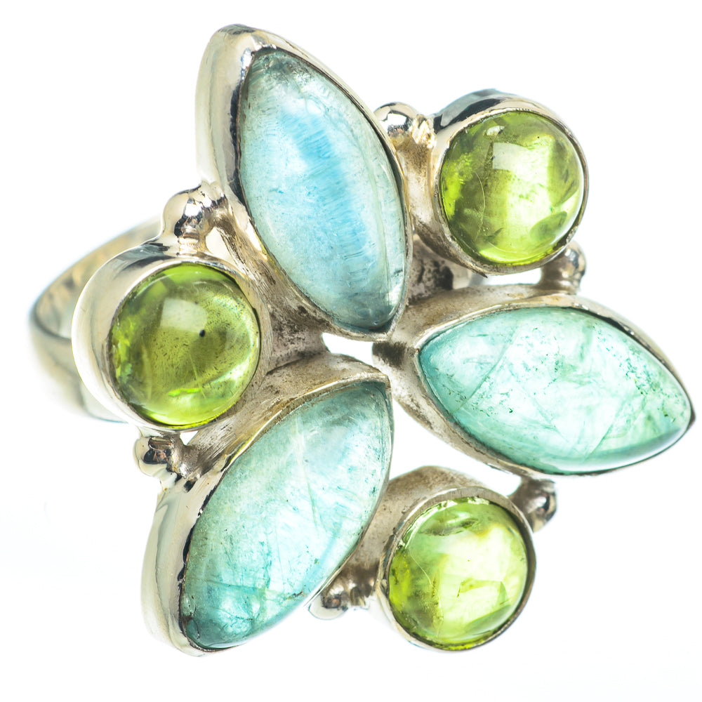 Blue Fluorite Rings handcrafted by Ana Silver Co - RING61658