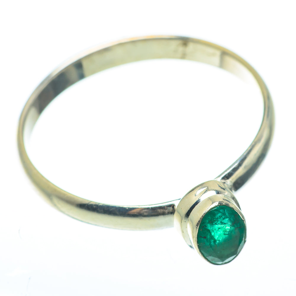 Zambian Emerald Rings handcrafted by Ana Silver Co - RING61661
