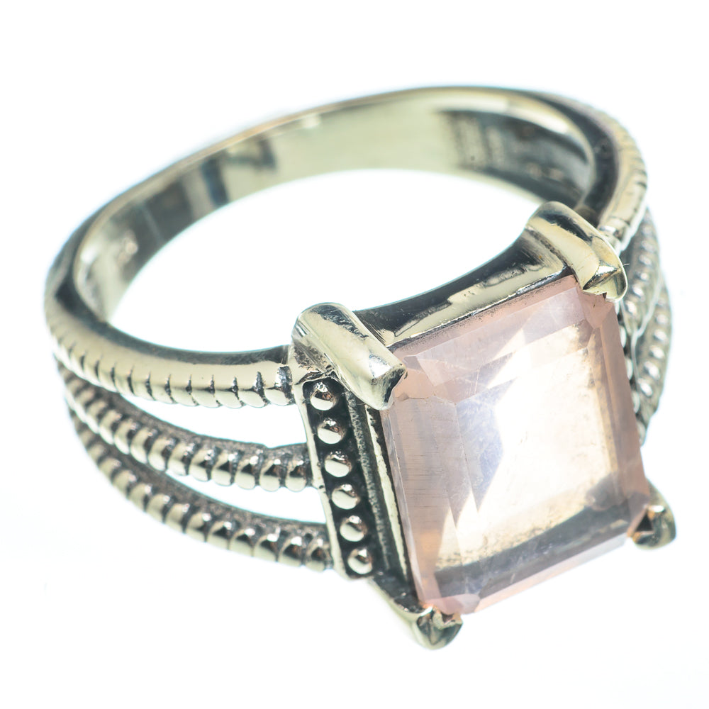 Rose Quartz Rings handcrafted by Ana Silver Co - RING61667