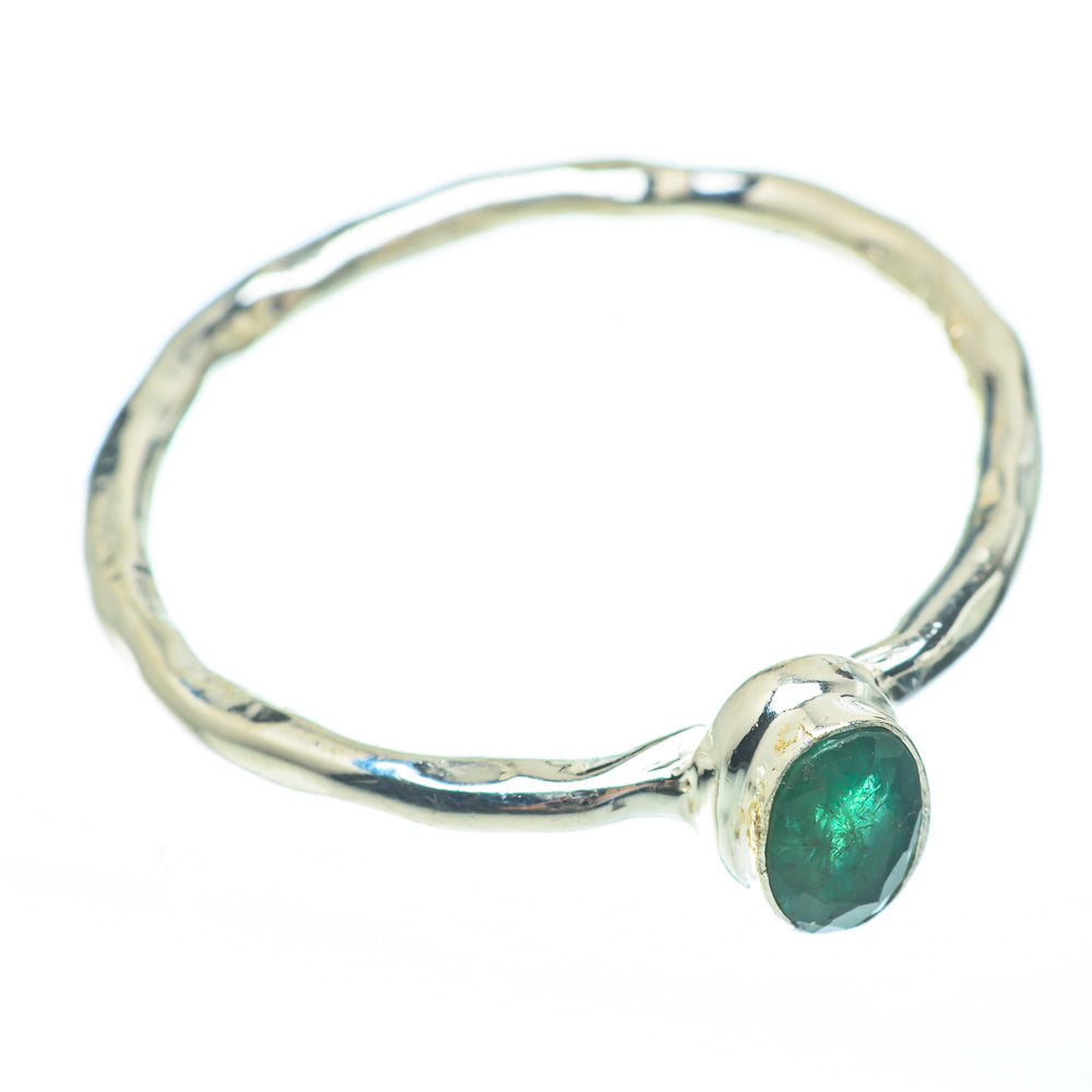 Zambian Emerald Rings handcrafted by Ana Silver Co - RING61683