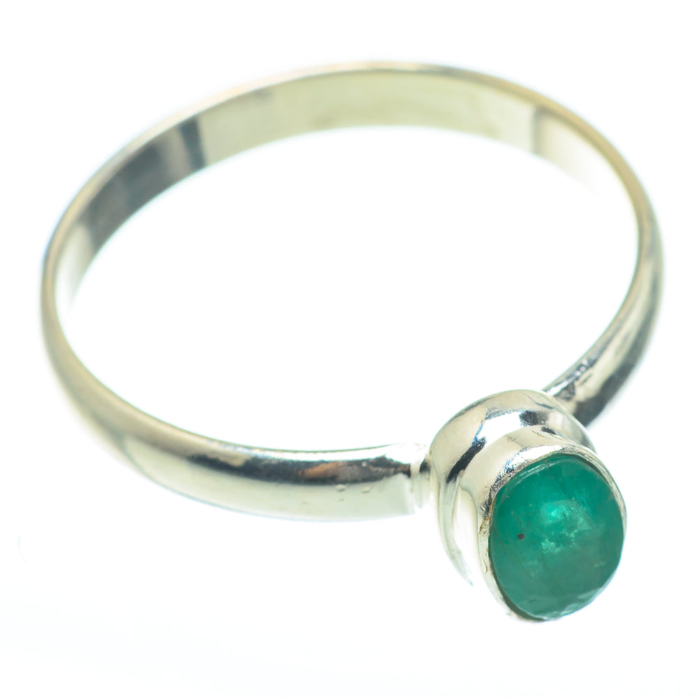 Zambian Emerald Rings handcrafted by Ana Silver Co - RING61685