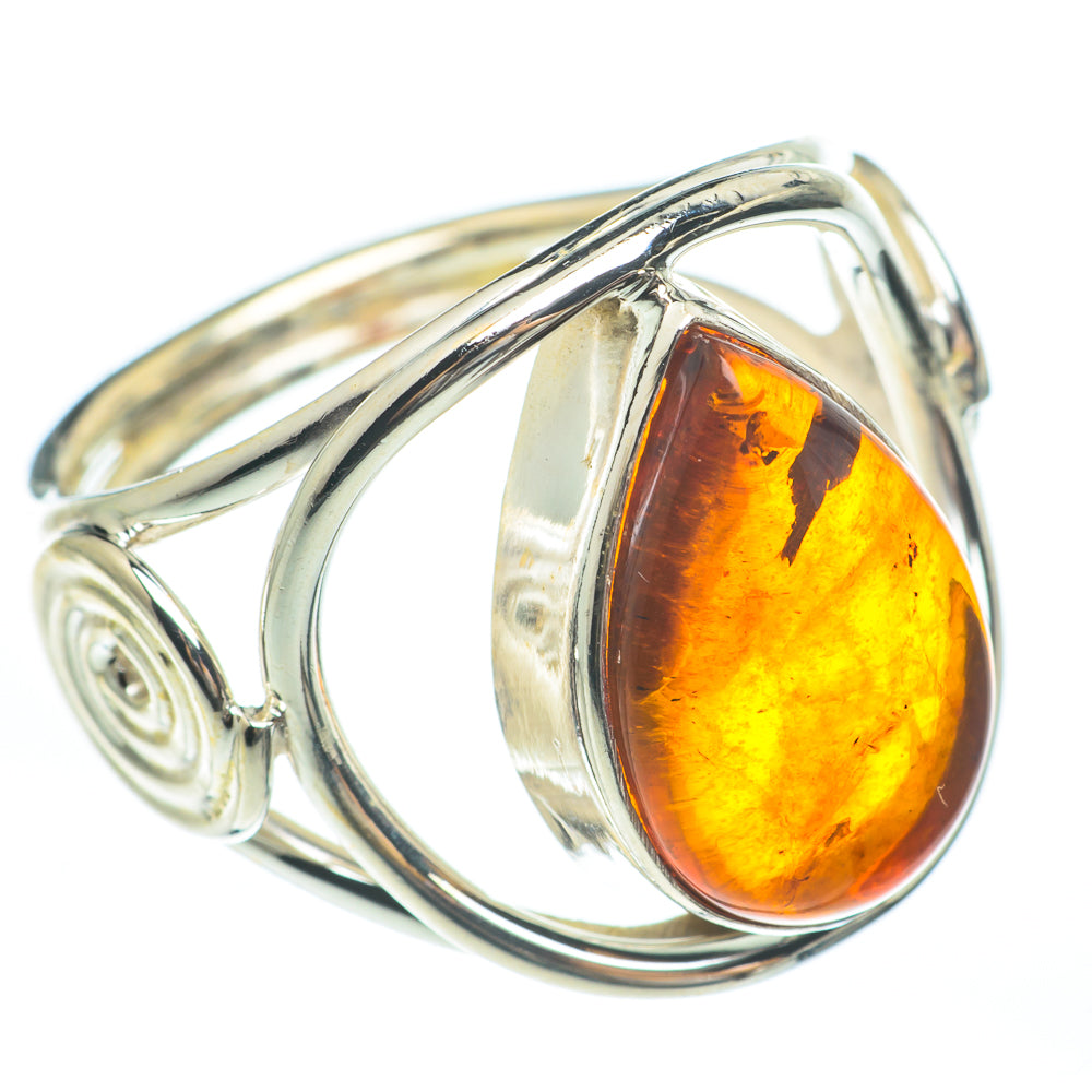 Baltic Amber Rings handcrafted by Ana Silver Co - RING61687