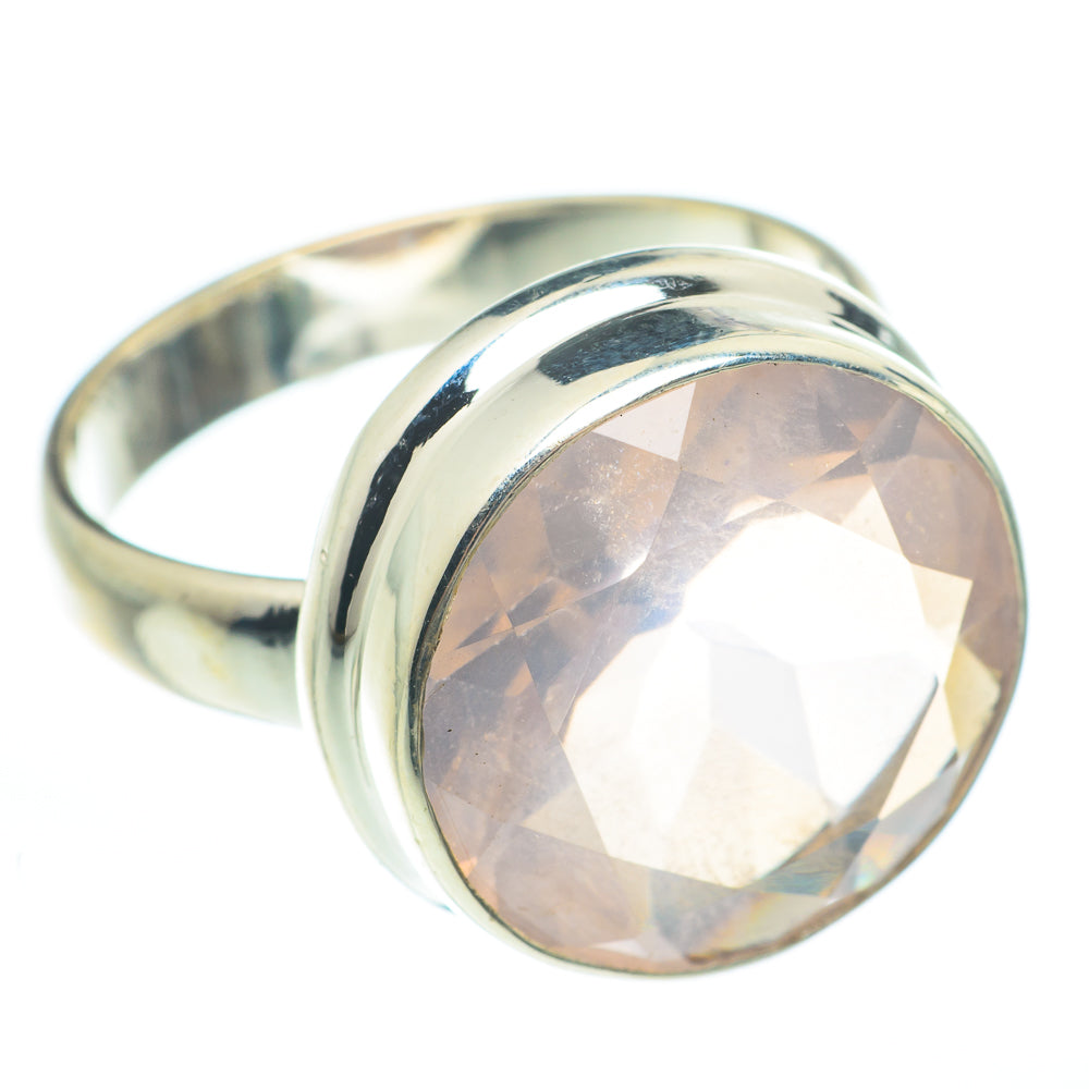 Rose Quartz Rings handcrafted by Ana Silver Co - RING61692