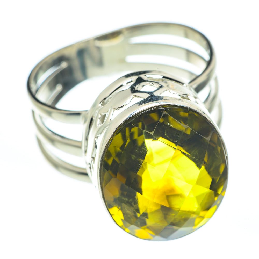 Olive Quartz Rings handcrafted by Ana Silver Co - RING61726