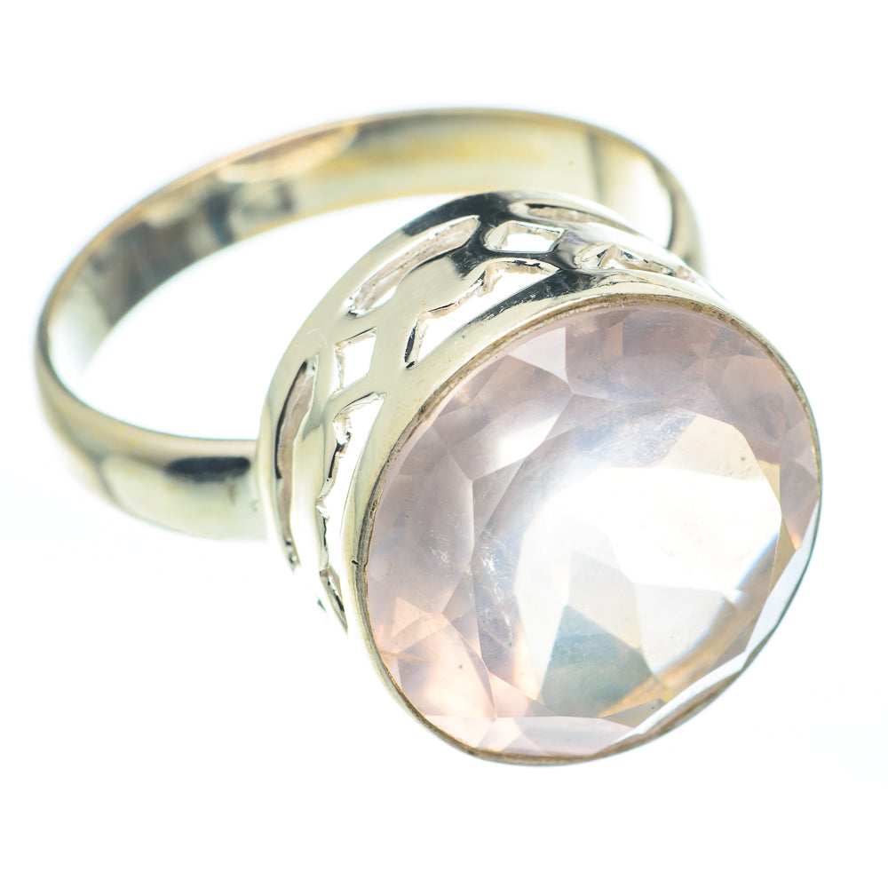 Rose Quartz Rings handcrafted by Ana Silver Co - RING61737