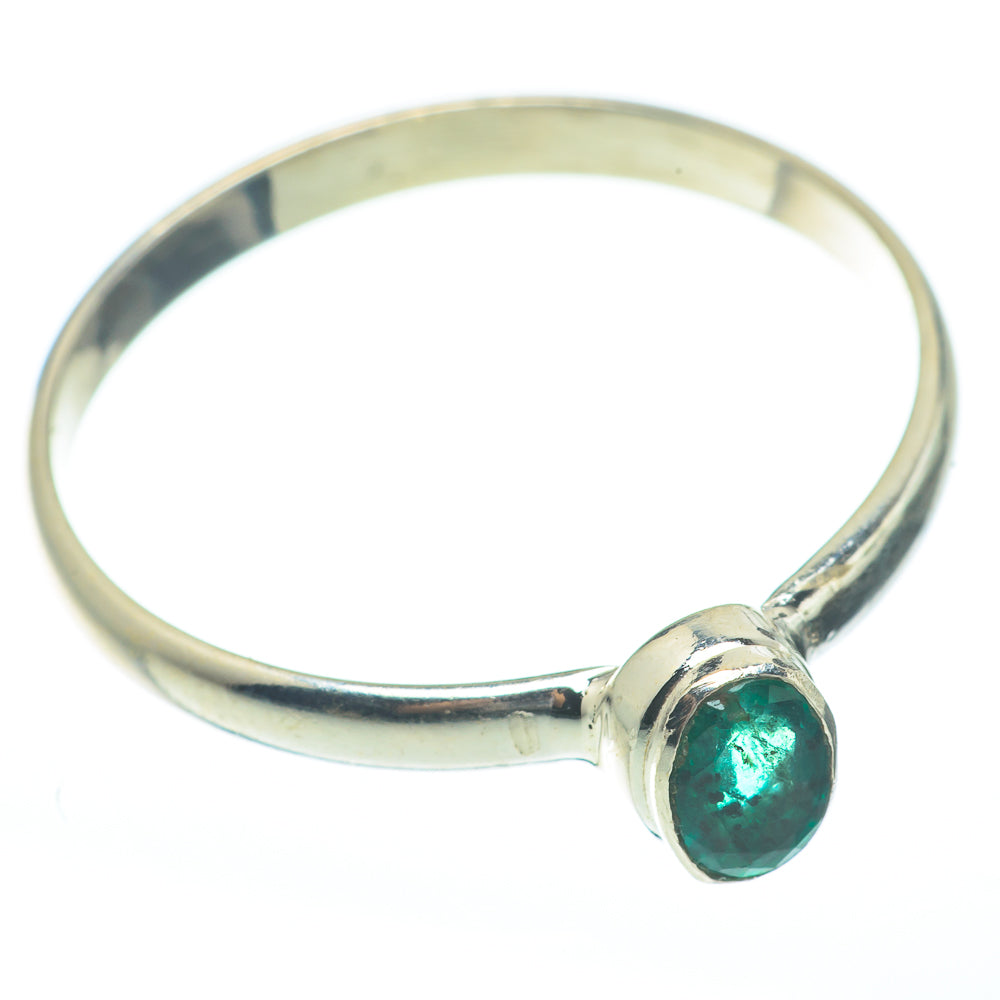 Zambian Emerald Rings handcrafted by Ana Silver Co - RING61801