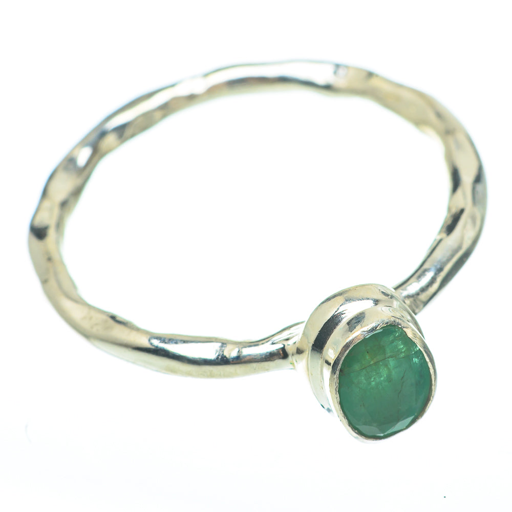 Zambian Emerald Rings handcrafted by Ana Silver Co - RING61830