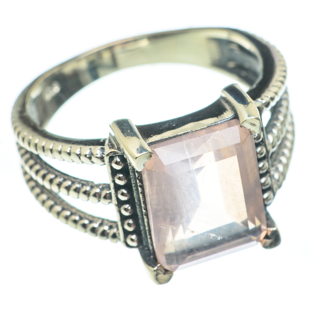 Rose Quartz Rings handcrafted by Ana Silver Co - RING61837
