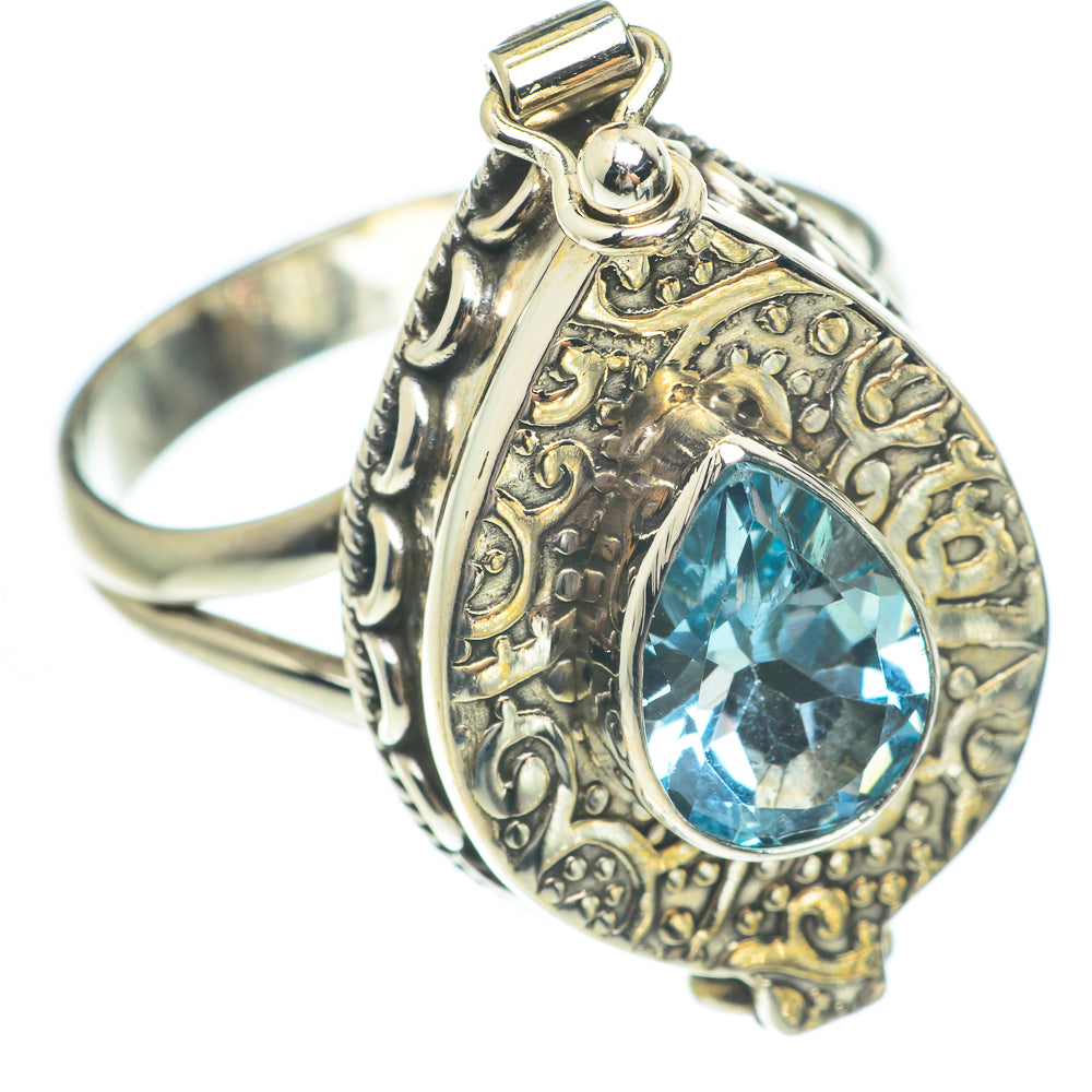 Blue Topaz Rings handcrafted by Ana Silver Co - RING61876