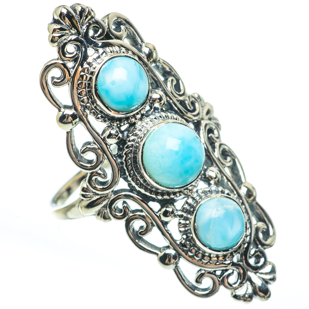 Larimar Rings handcrafted by Ana Silver Co - RING61904