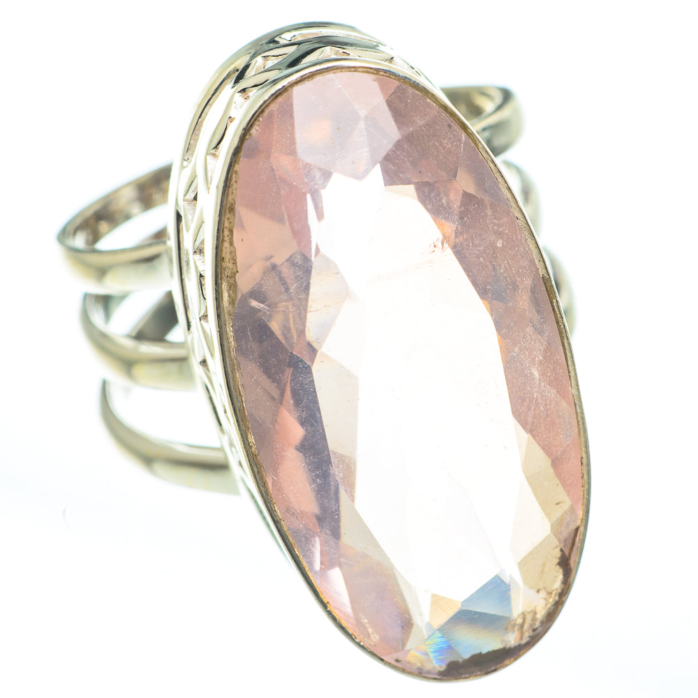 Rose Quartz Rings handcrafted by Ana Silver Co - RING61912