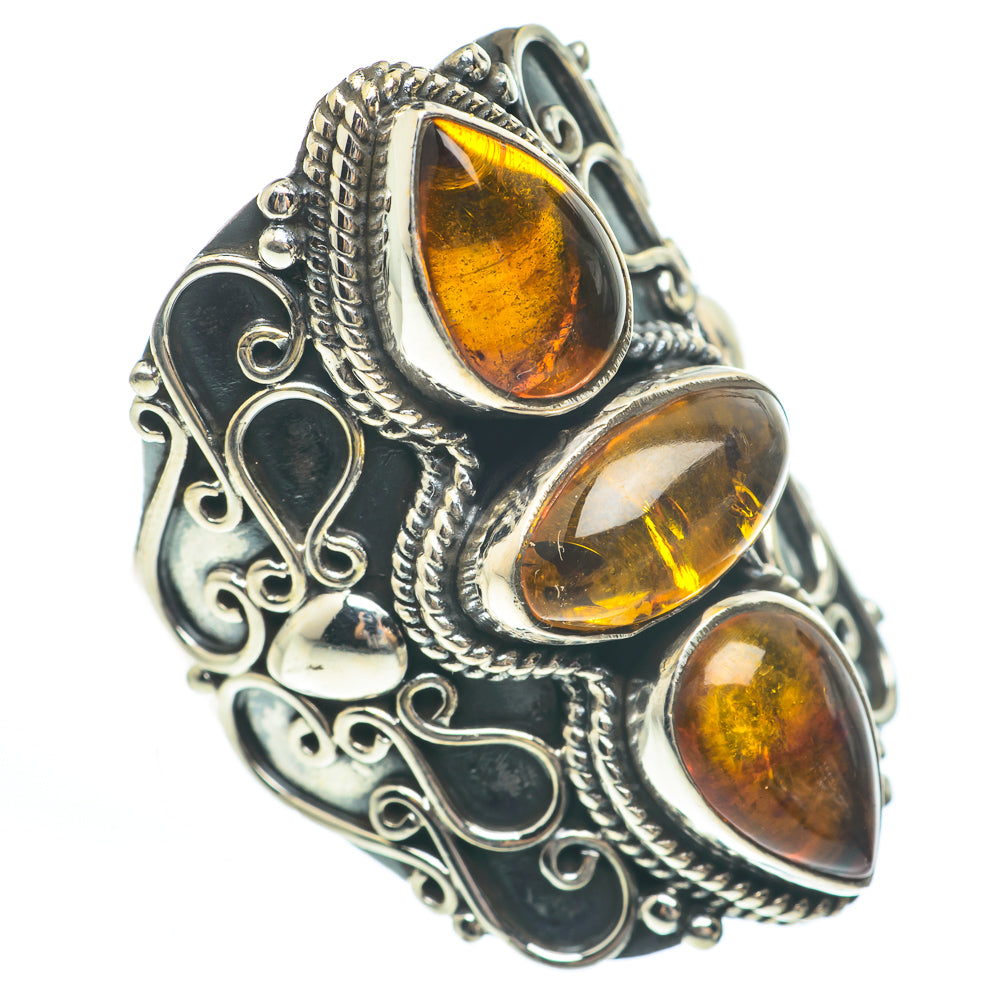 Baltic Amber Rings handcrafted by Ana Silver Co - RING61932