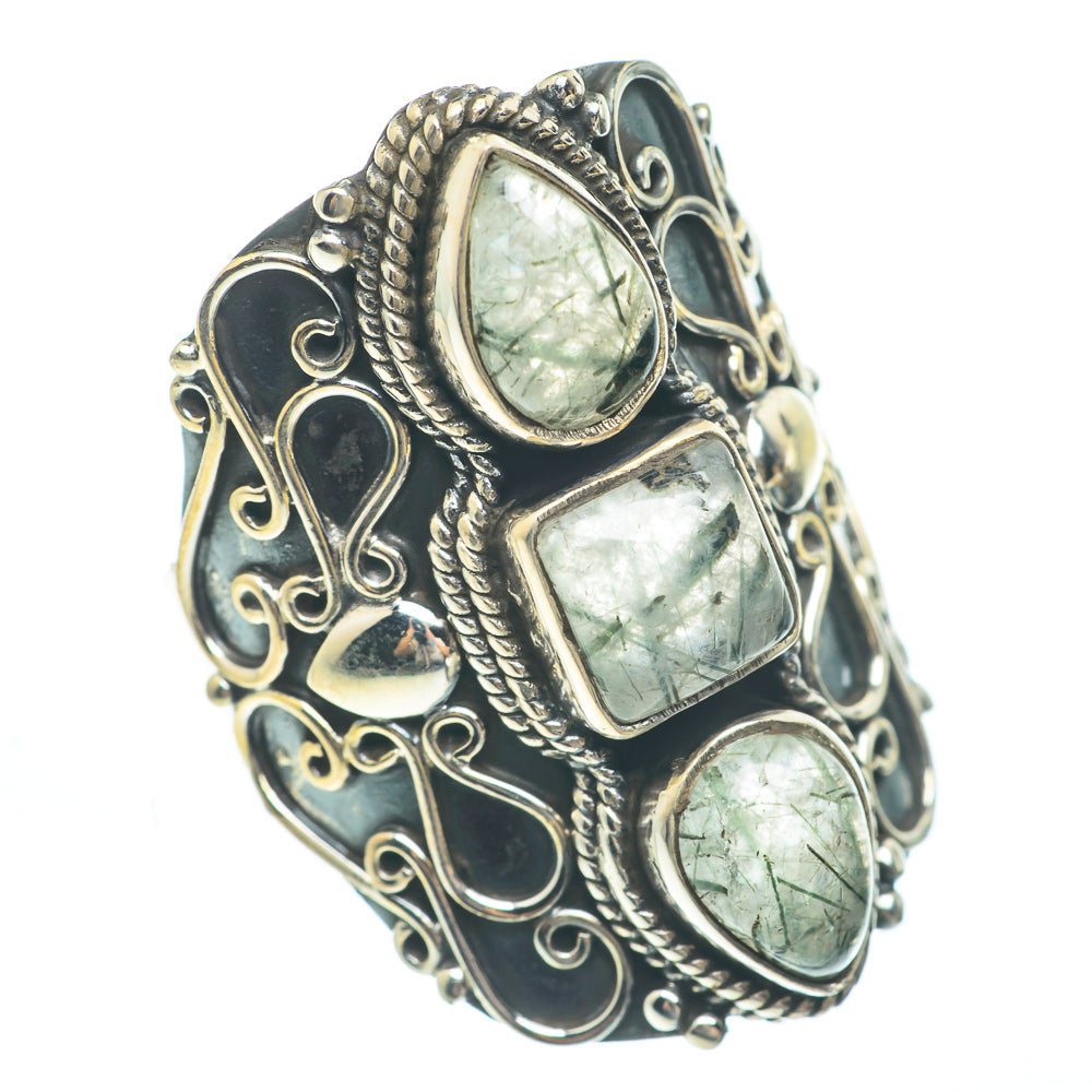 Tourmalinated Quartz Rings handcrafted by Ana Silver Co - RING61939