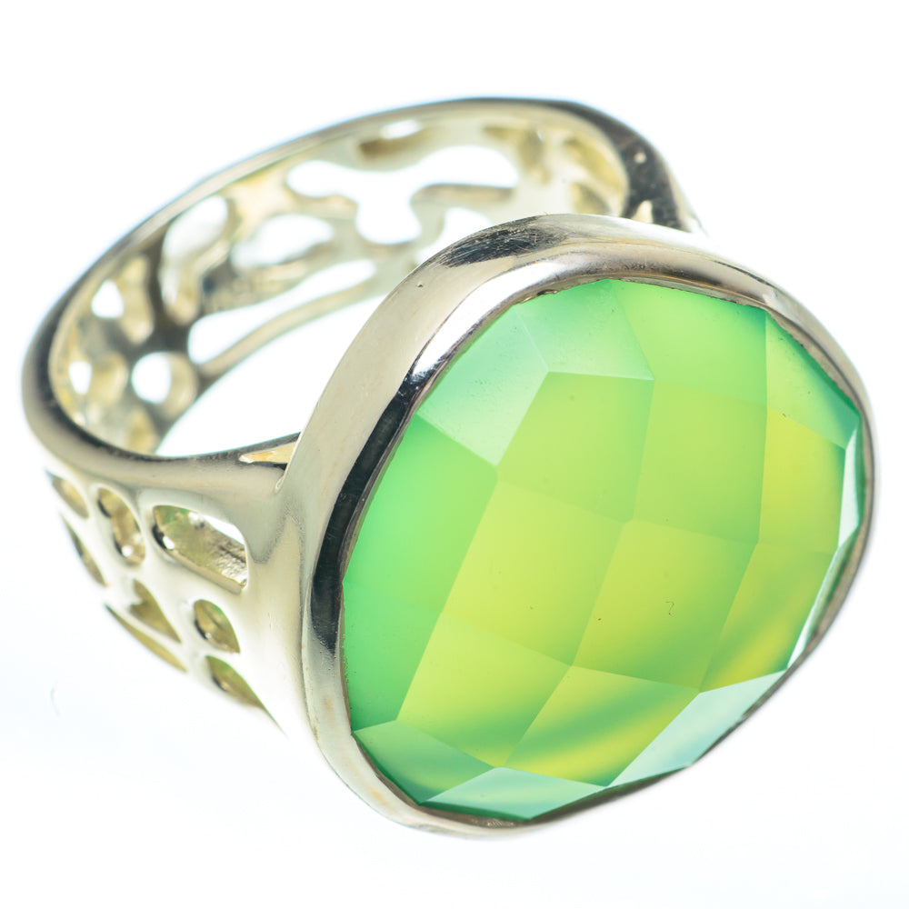 Chrysoprase Rings handcrafted by Ana Silver Co - RING61958