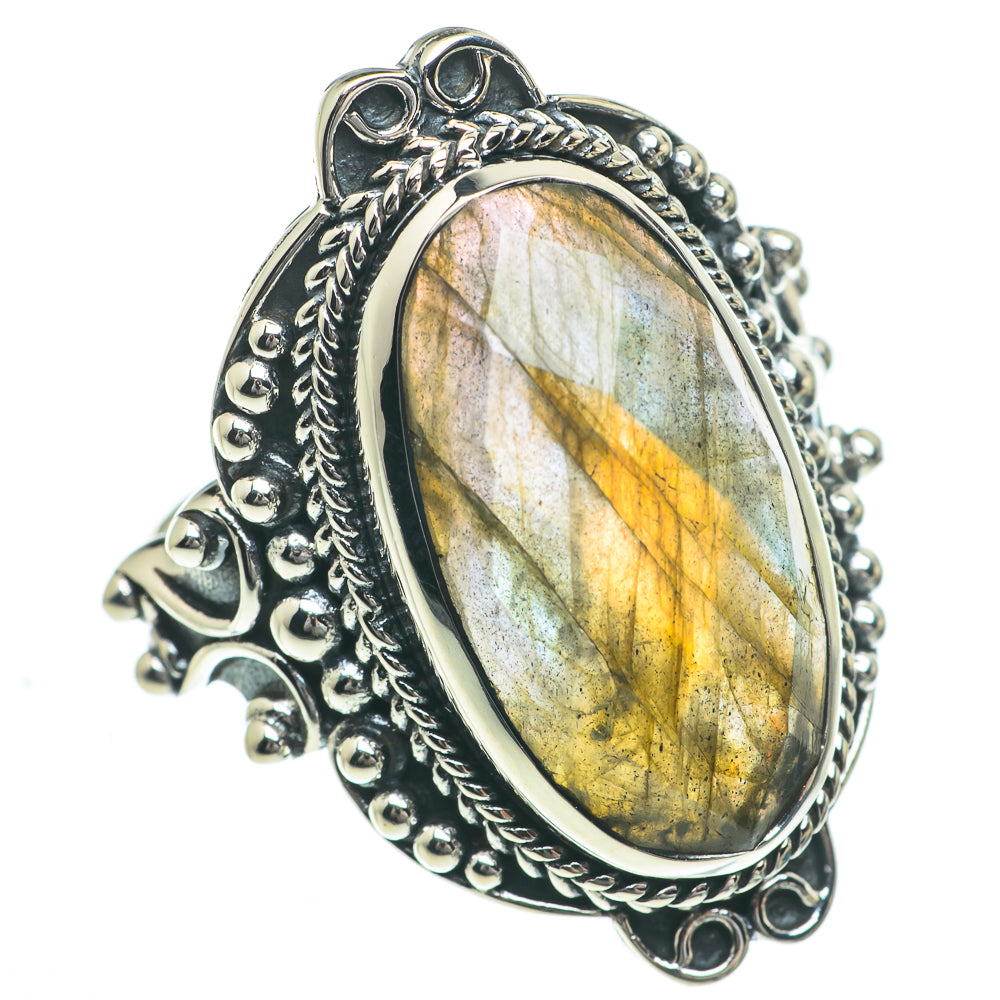 Labradorite Rings handcrafted by Ana Silver Co - RING61962